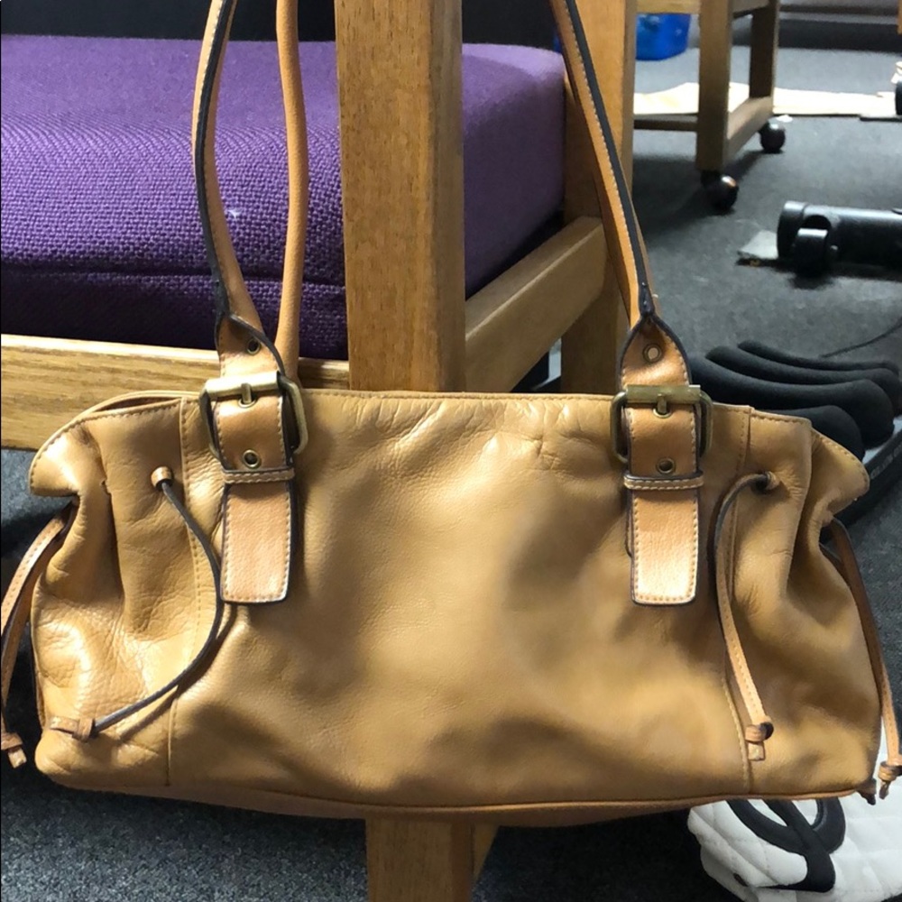 Leather small satchel purse